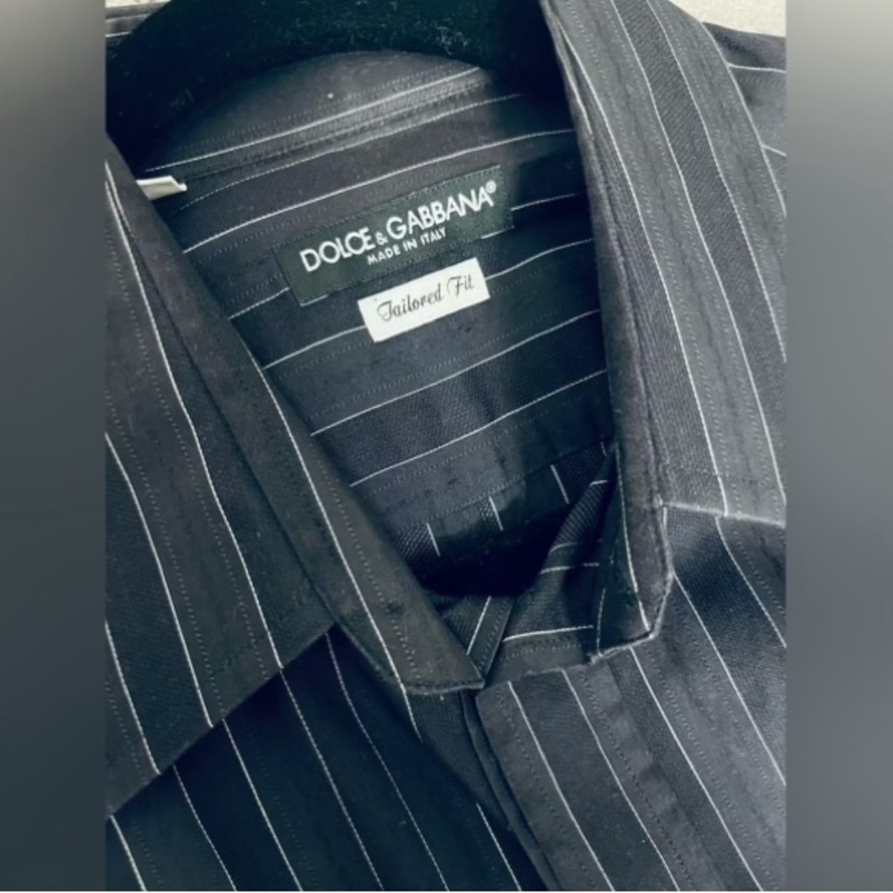 Dolce & Gabbana - Black - Striped Button Down
